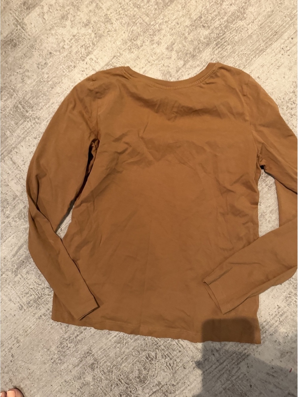 PACT Organic Cotton Camel Long Sleeve top S - Picture 3 of 4